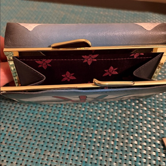 Anuschka Genuine Leather Hand-Painted Tri Fold Wallet - Picture 6 of 13